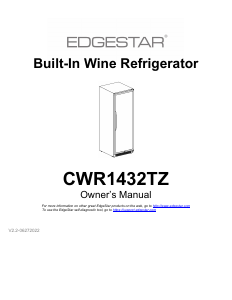 Bruksanvisning EdgeStar CWR1432TZ Vinkyl