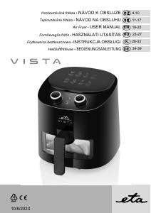 Használati útmutató Eta Vista 0168 90000 Olajsütő