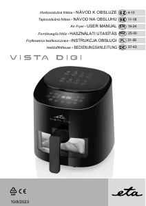 Használati útmutató Eta Vista Digi 1168 90000 Olajsütő