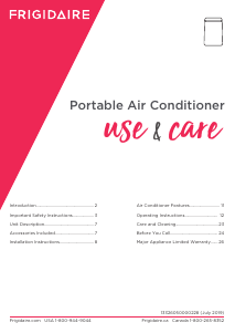 Handleiding Frigidaire FHPH142AC1 Airconditioner