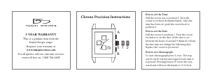 Handleiding Daniel Steiger Chrono Precision Horloge