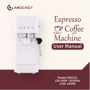 Bruksanvisning Amzchef EM3131 Espressomaskin