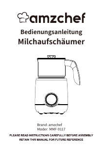 Bedienungsanleitung Amzchef MMF-9117 Milchaufschäumer