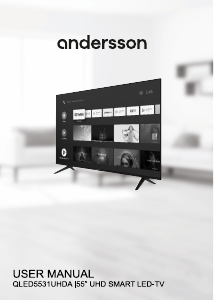 Käyttöohje Andersson QLED5531UHDA LED-televisio