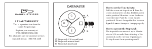 Manual Daniel Steiger Datemaster Watch