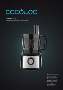 Instrukcja Cecotec FoodProcessor Comino 1000 Max Robot planetarny