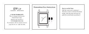 Manual Daniel Steiger Diamondeau Deco Watch