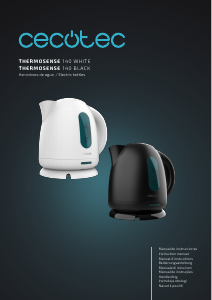Instrukcja Cecotec Thermosense 140 White Czajnik