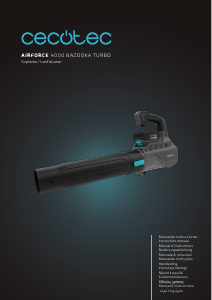 Manuál Cecotec AirForce 4000 Bazooka Turbo Fukar na listí