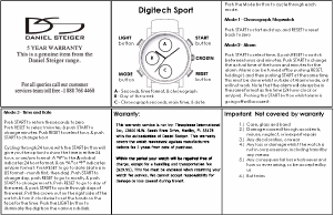 Manual Daniel Steiger Digitech Sport Watch