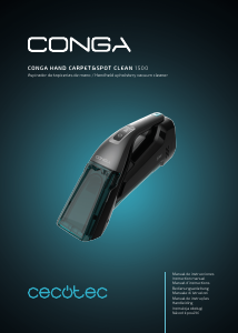 Manuale Cecotec Conga Hand Carpet&Spot Clean 1500 Pulitore per materassi