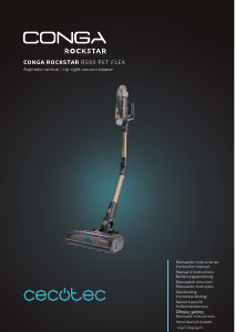 Manuál Cecotec Conga Rockstar RS90 Pet Flex Vysavač