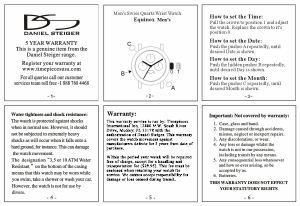 Daniel steiger watch instructions new arrivals