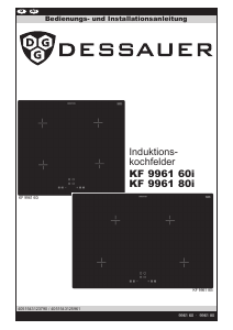 Bedienungsanleitung Dessauer KF 9961 60i Kochfeld