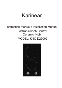 Manual Karinear KNC-D23002 Hob