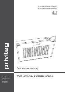 Bedienungsanleitung Privileg SY-6010BS-P1-C83-L41-600 Dunstabzugshaube