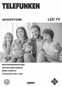 Bedienungsanleitung Telefunken XH32VP750M LED fernseher