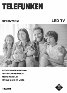 Manuale Telefunken XF32N750M LED televisore
