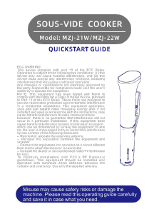 Handleiding Karinear MZJ-21W Sous-vide stick