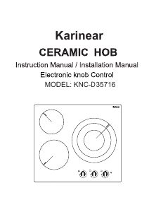 Manual Karinear KNC-D35716 Hob