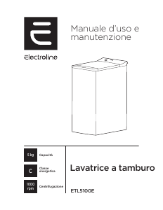 Mode d’emploi Electroline ETL5100E Lave-linge