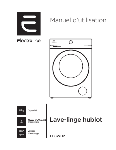 Mode d’emploi Electroline FE8WH2 Lave-linge