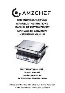 Bedienungsanleitung Amzchef LS-GC02C-H Kontaktgrill