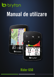 Manual Bryton Rider 650 Ciclocomputer