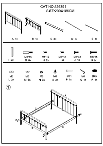 Manual de uso Unbranded Paris Estructura de cama