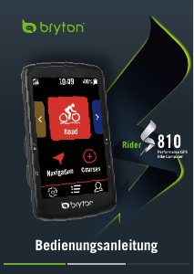 Bedienungsanleitung Bryton Rider S810 Fahrradcomputer