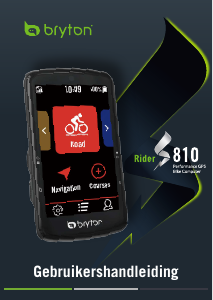 Handleiding Bryton Rider S810 Fietscomputer