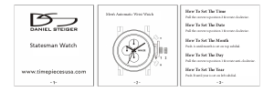 Handleiding Daniel Steiger Statesman Horloge