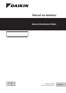 Návod Daikin FTXP20M5V1B Klimatizácia