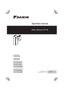 Handleiding Daikin EABH16DF6V Warmtepomp