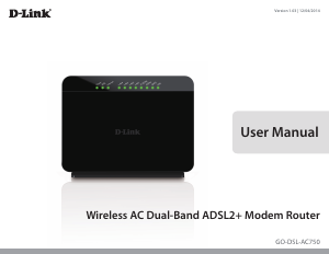 Manual D-Link DSL-AC750 Router