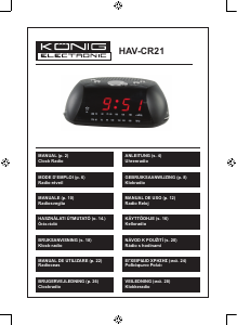 Manual König HAV-CR21 Radio cu ceas 