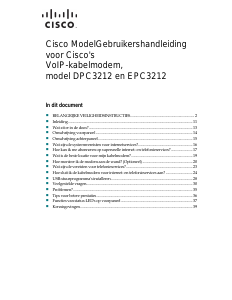 Handleiding Cisco DPC3212 Modem