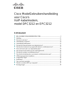 Handleiding Cisco EPC3212 Modem