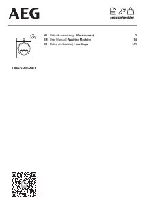 Handleiding AEG L86FSR86R4O Wasmachine