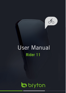 Handleiding Bryton Rider 11 Fietscomputer