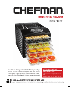 Handleiding Chefman RJ43-SQ-9 Voedseldroger