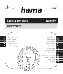 Instrukcja Hama 00186413 Roundly Budzik