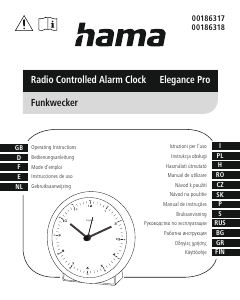 Εγχειρίδιο Hama 00186318 Elegance Pro Ξυπνητήρι