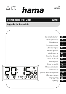 Instrukcja Hama 00186352 Jumbo Budzik