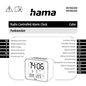 Manual Hama 00186305 Cube Ceas cu alarmă