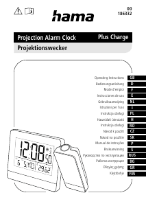 Bruksanvisning Hama 00186332 Plus Charge Väckarklocka