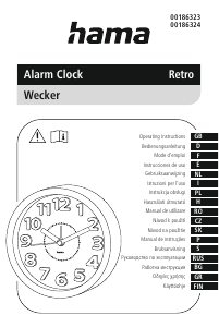 Instrukcja Hama 00186323 Retro Budzik