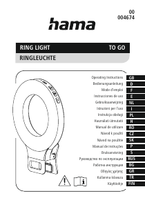 Manual Hama 00004674 To Go LED Ring