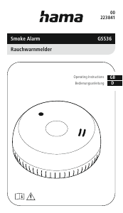 Bedienungsanleitung Hama 00223841 GS536 Rauchmelder