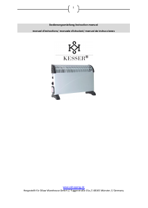 Manuale Kesser K-K2000B Termoventilatore
